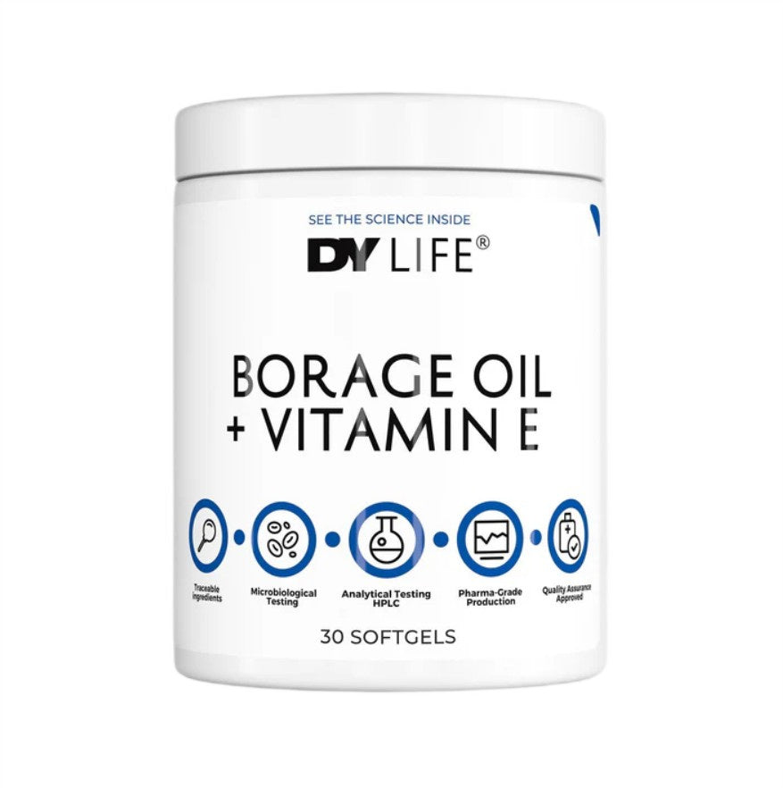 DY LIFE Borage Oil + Vitamin E - 30 softgels