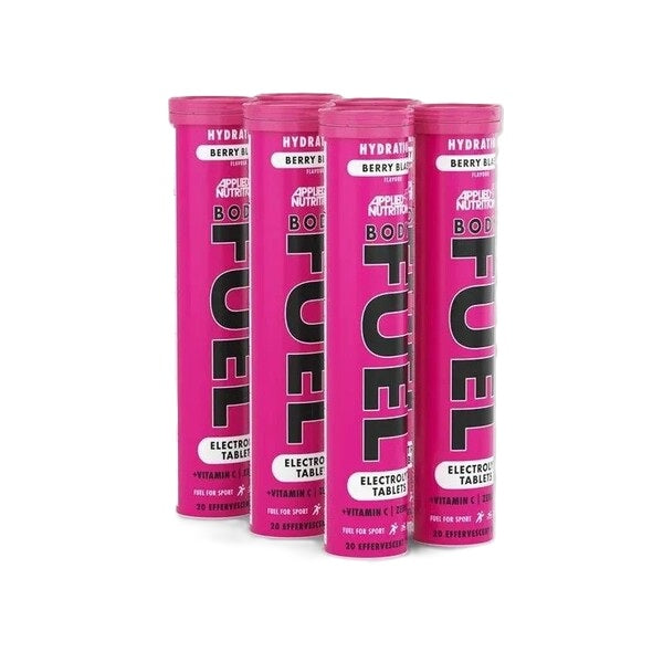 Bodyfuel Hydration Electrolyte Effervescent Tablets, Berry Blast - 6 x 20 tabs