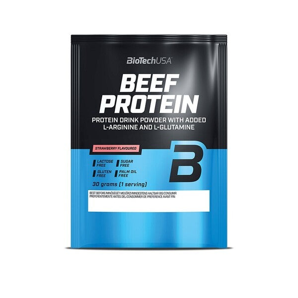 Beef Protein, Strawberry - 30 grams (1 serving)