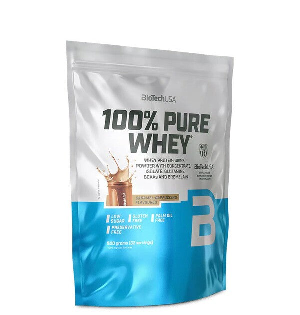 100% Pure Whey, Caramel-Cappuccino - 900 grams