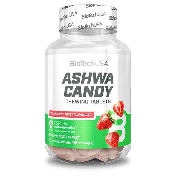 Ashwa Candy, Strawberry Twist - 90 chewing tabs