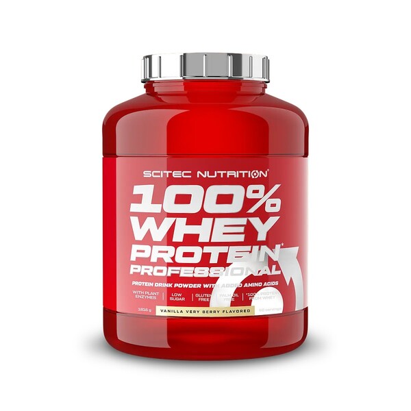 100% Whey Protein Professional, Vanilla Very Berry - 1816 grams