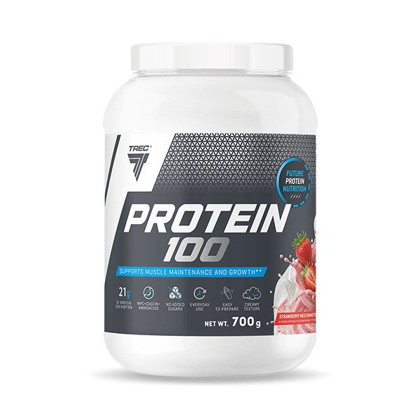 Protein 100, Strawberry Milkshake - 700 grams