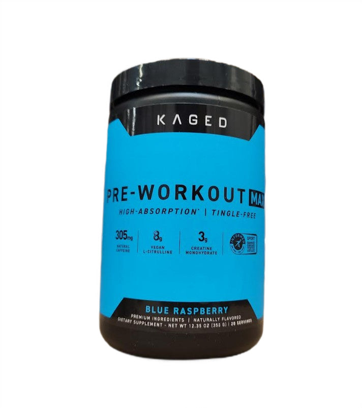 Pre-Workout Max, Blue Raspberry - 350 grams