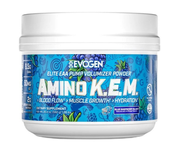 Amino K.E.M. EAA, Blue Raspberry Blast - 582 grams