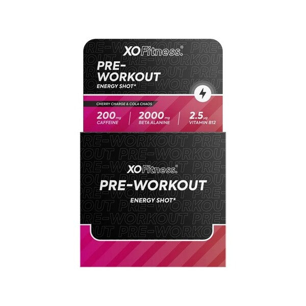 Pre-Workout Energy Shot, Cherry Charge & Cola Chaos - 20 x 60 ml.