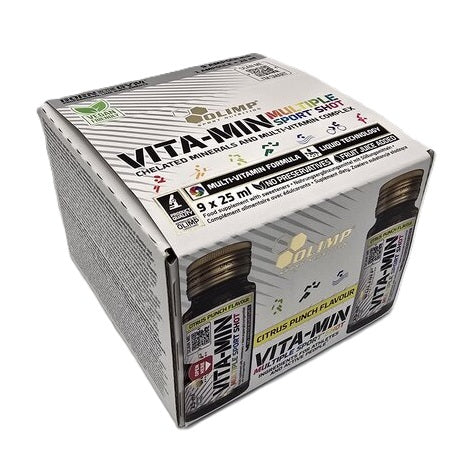 Vita-Min Multiple Sport Shot, Citrus Punch - 9 x 25 ml.