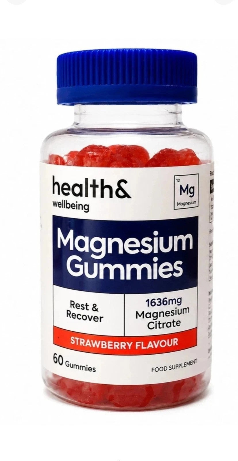 Magnesium Gummies, Strawberry - 60 gummies