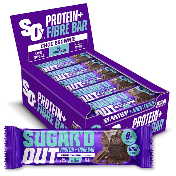Protein + Fibre Bar, Choc Brownie - 15 x 62g