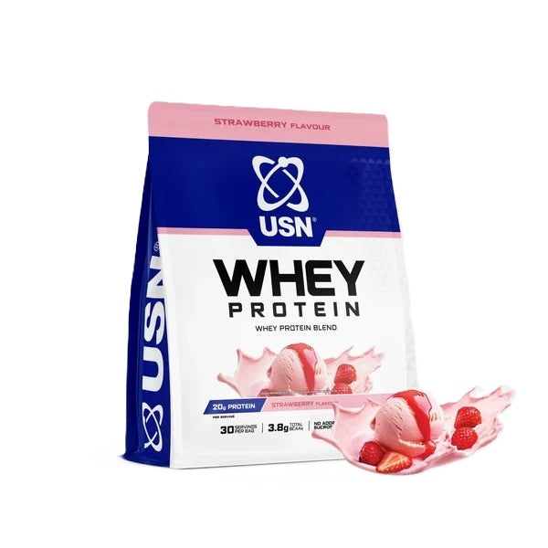 Whey Protein, Strawberry - 900 grams