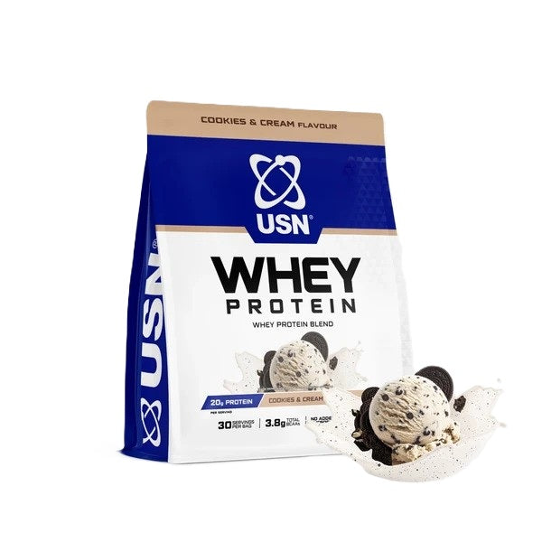 Whey Protein, Cookies & Cream - 900 grams