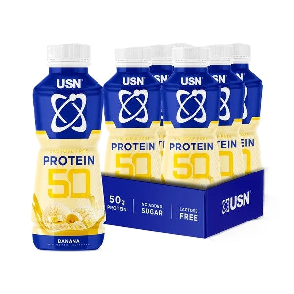 Protein 50, Banana - 6 x 500 ml.