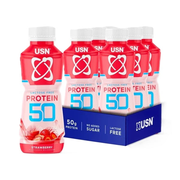 Protein 50, Strawberry - 6 x 500 ml.