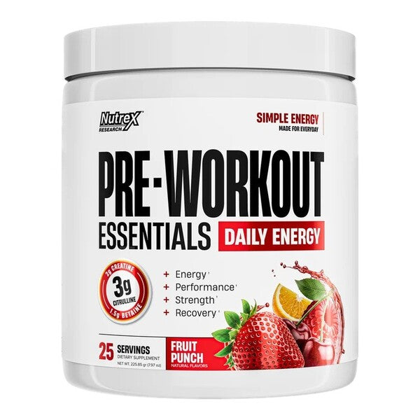 Pre-Workout Essentials, Fruit Punch - 225.85 grams