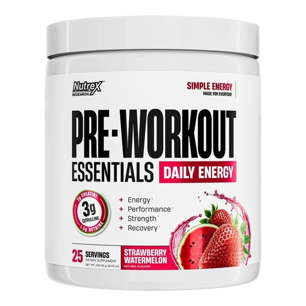 Pre-Workout Essentials, Strawberry Watermelon - 240.58 grams