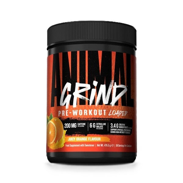 Animal Grind Pre-Workout Loaded, Juicy Orange - 476.5 grams