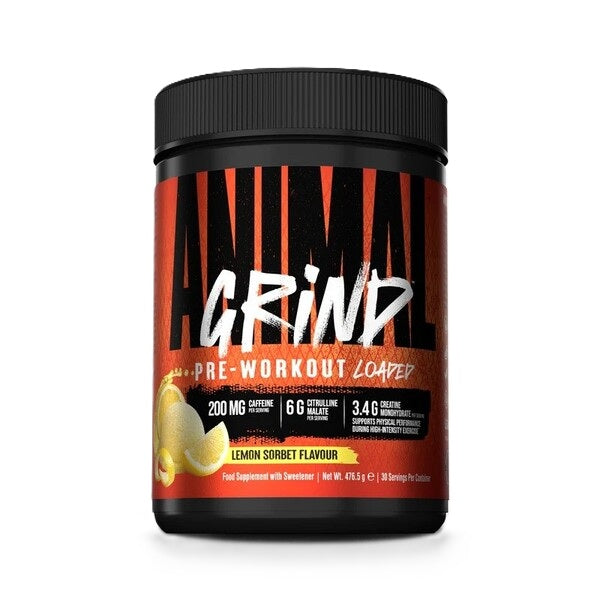 Animal Grind Pre-Workout Loaded, Lemon Sorbet - 476.5 grams