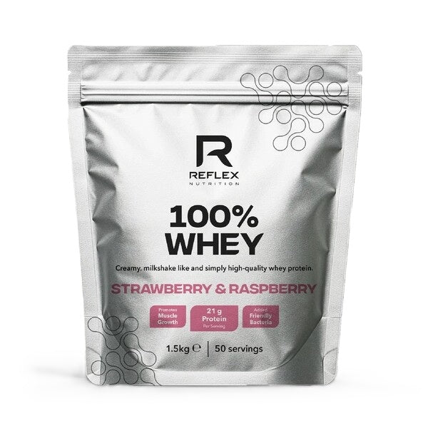 100% Whey, Strawberry & Raspberry - 1500 grams