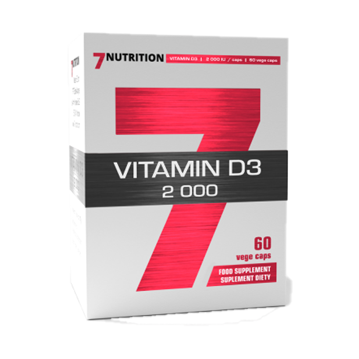 7 Nutrição Vitamina D3 2000 - 60 Cápsulas 