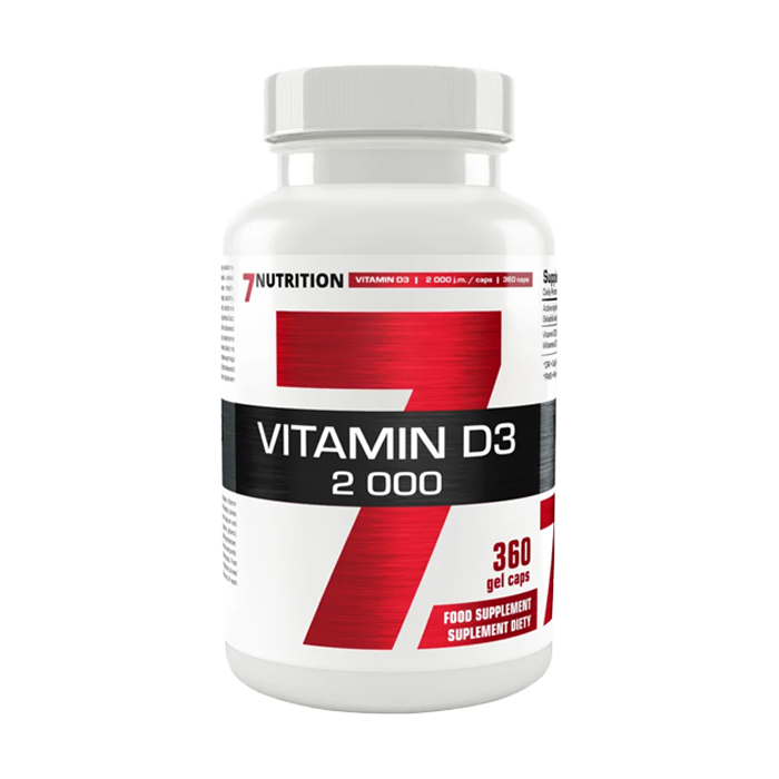 7 Nutrição Vitamina D 2000 UI - 360 Cápsulas 