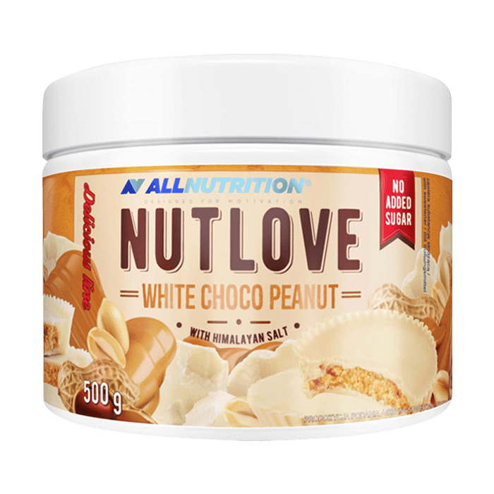 ALLNUTRITION Nut Love Branco Choco Amendoim Com Sal Do Himalaia 500g