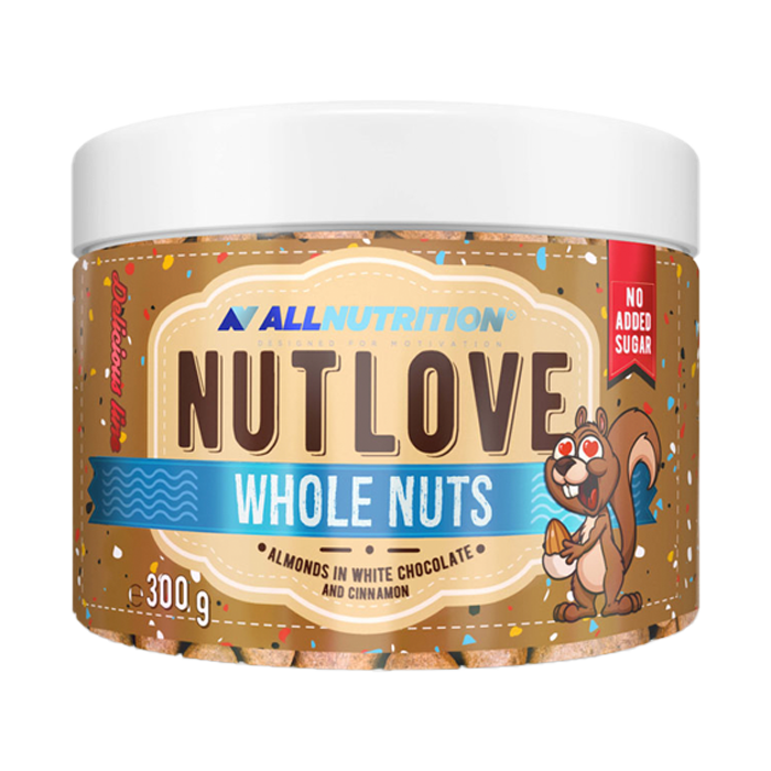 AllNutrition Nut Love Whole Nuts Almonds in White Chocolate - 300g