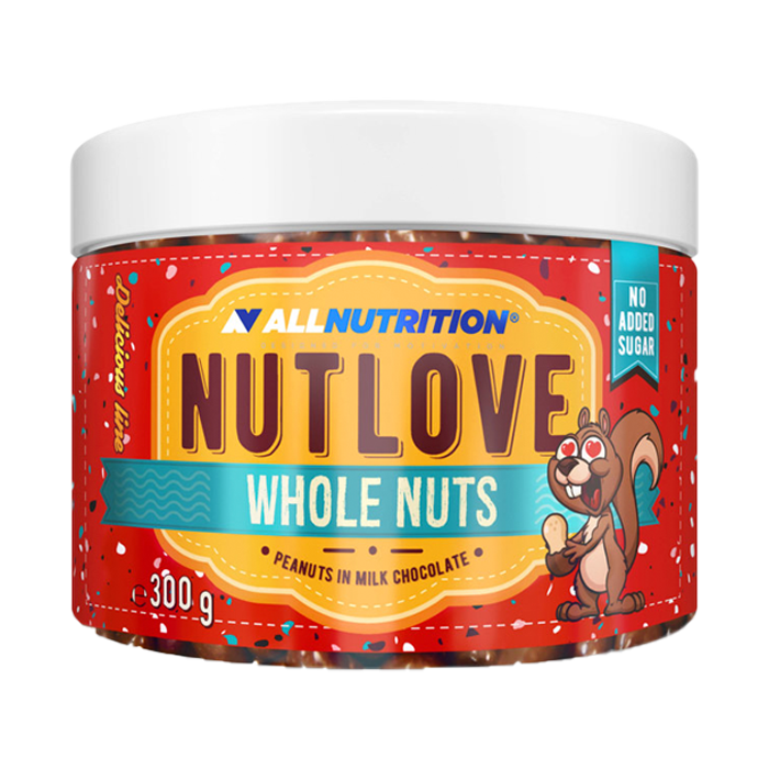 AllNutrition Nut Love Whole Nuts Peanuts in Milk Chocolate - 300g