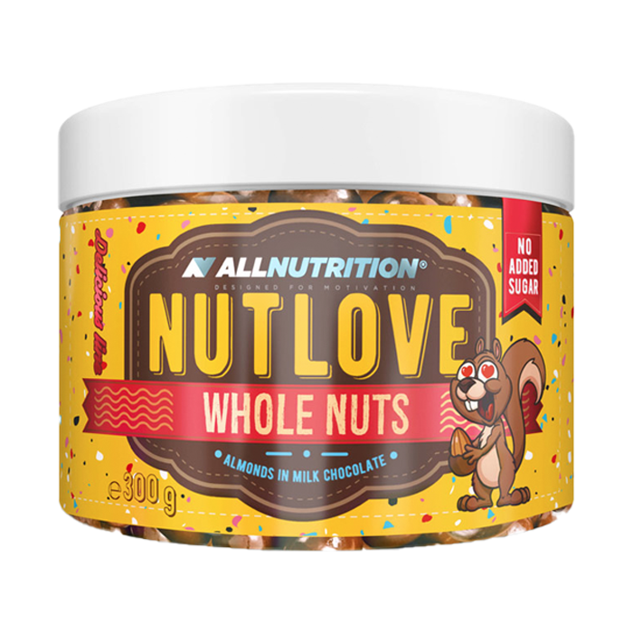 AllNutrition Nut Love Whole Nuts Almonds in Milk Chocolate - 300g