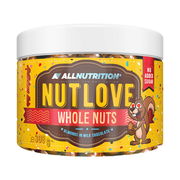 AllNutrition Nut Love Nozes inteiras Amêndoas em Chocolate ao Leite - 300g
