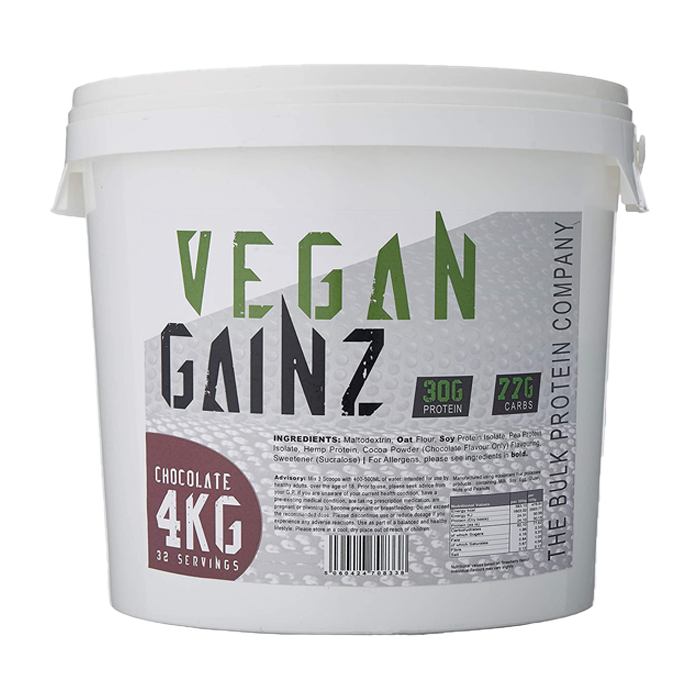 Ganhos veganos da The Bulk Protein Company - 4KG