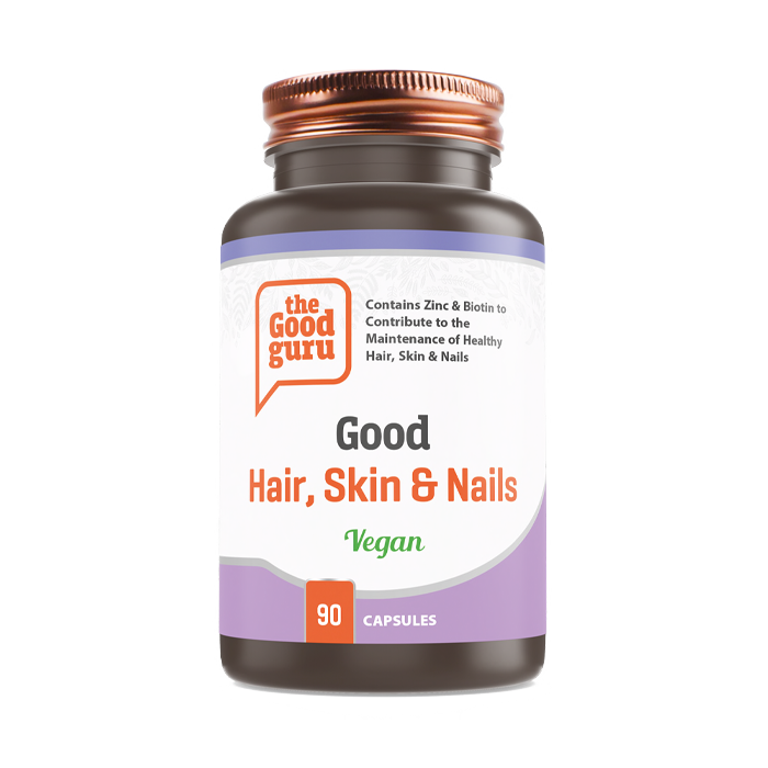 The Good Guru Good Hair, Skin &amp; Nails Vegan - 90 Cápsulas